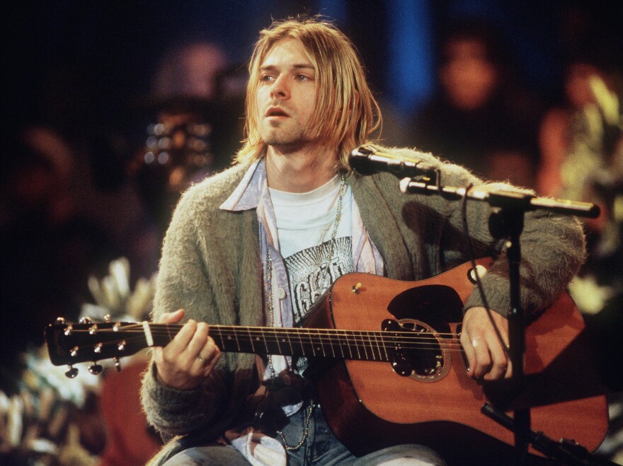 "I woke up in my mother's arms." Kurt Cobain of Nirvana sings for MTV Unplugged in 1993.