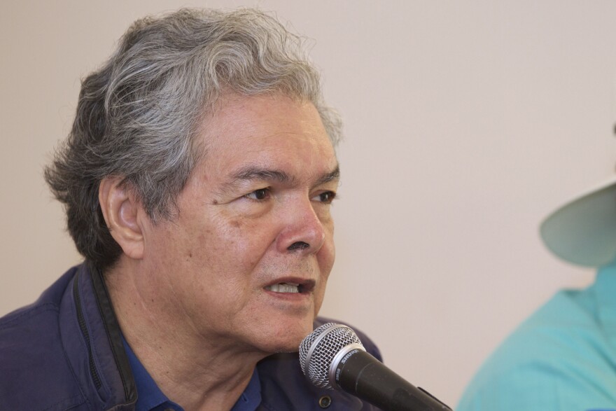 Arturo Márquez at a press conference in Palacio de Bellas Artes, Mexico City, October, 23 2016.