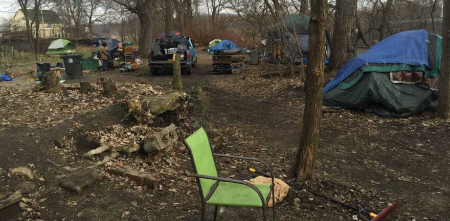 Volunteers helped clear out what's left of Second Chance Village.