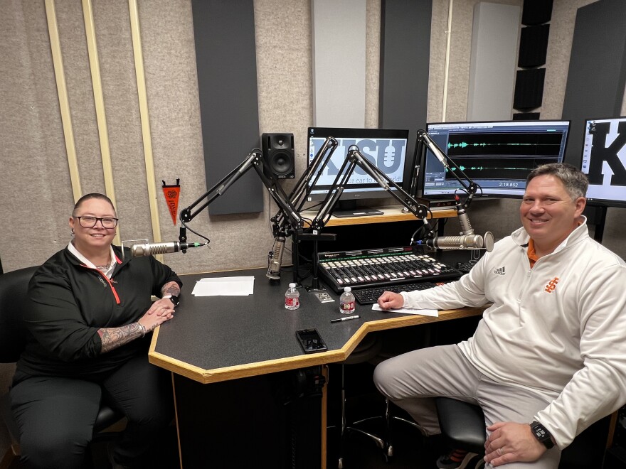 Mandy Peace with Matt Daily at KISU-FM