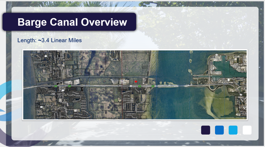 On the map above, a red star identifies the parcel companies have been targeting for a proposed liquefied natural gas plant on Merritt Island.