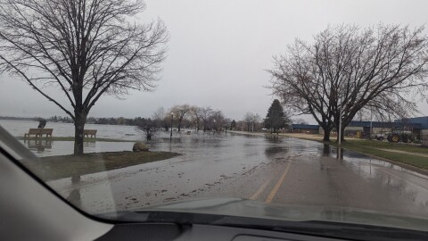 Several roads in Cadillac have been consumed by water due to flooding