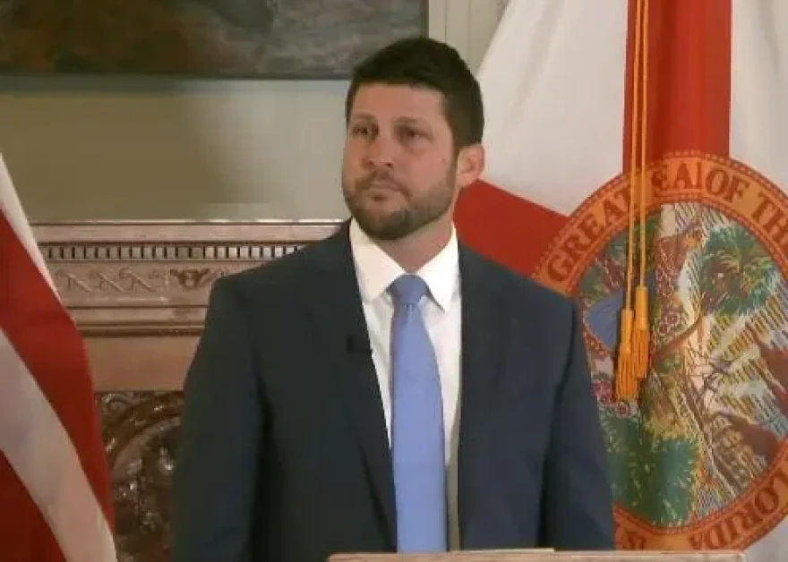 James Uthmeier swears in on Feb. 17, 2025, as the Attorney General of Florida.