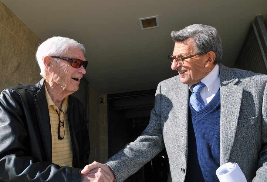 Fran Fisher and Joe Paterno