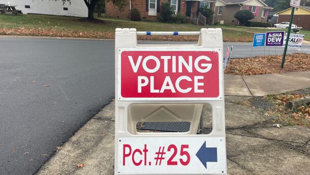 Voting precinct sign