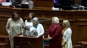 Lexington Republican Sen. Katrina Shealy gave her goodbye speech to the Senate chamber flanked by her fellow sister senators including Sen. Margie Bright Matthews, Sen. Mia McLeod, Sen. Penry Gustafson and Sen. Sandy Senn—the latter two Republicans also lost their primaries.