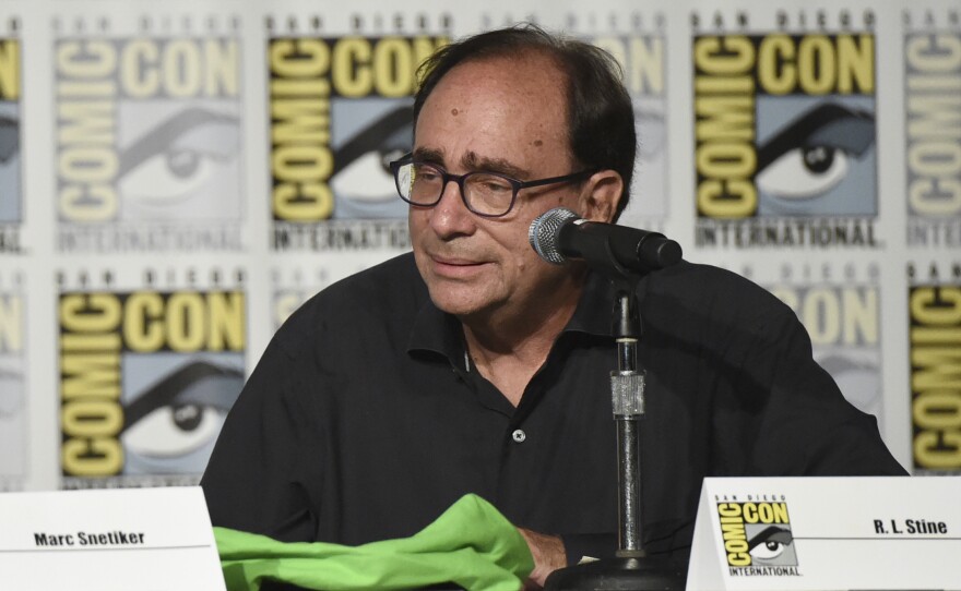 Goosebumps creator R.L. Stine speaks on a panel on day 1 of Comic-Con International on Thursday, July 20, 2017, in San Diego.