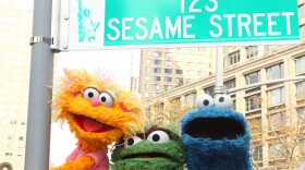 Sesame Street characters pose under a "123 Sesame Street" sign at the "Sesame Street" 40th Anniversary temporary street renaming in Dante Park on Nov. 9, 2009 in New York City. (Astrid Stawiarz/Getty Images)