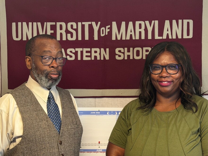 Walter Woods with Dr. LaKeisha L. Harris