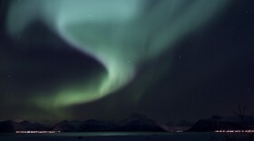 The aurora borealis, as seen from Norway.