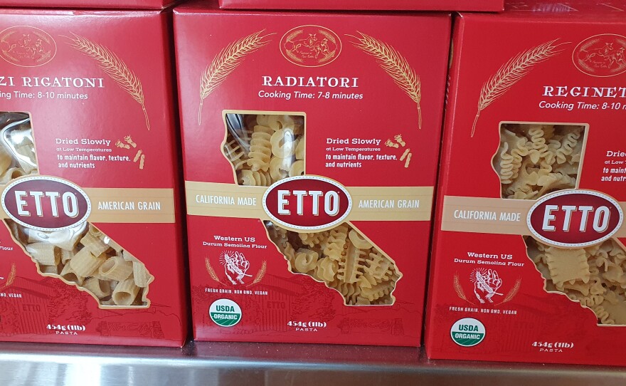 ETTO in Paso Robles makes many different shapes of dried pasta.