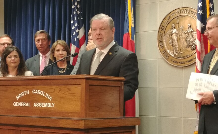 Senate leader Phil Berger (R-Rockingham) detailed some of the chamber's state budget plan on Tuesday, May. 28, 2019.