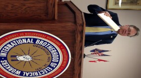 State Rep. Gene Reynolds spoke Tuesday to union members in Shreveport about the open burn proposal for Camp Minden.