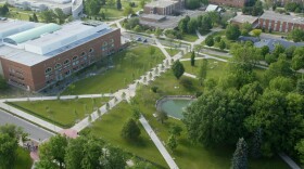 Faculty picketed on Central Michigan University's campus today.