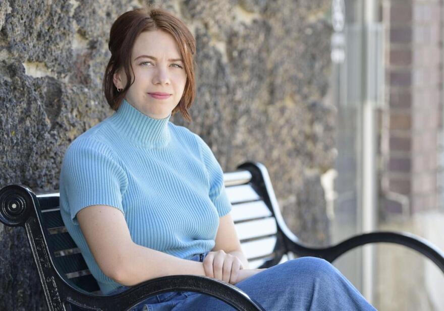 Lindsey Lundholm poses for a portrait on Wednesday in Logan.