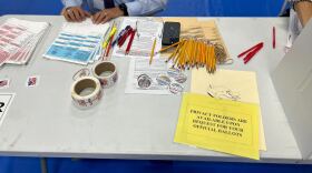 Voter registration table at Concord's Ward 4