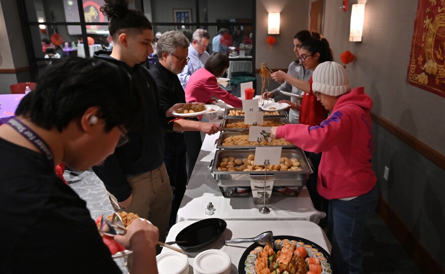 The Lunar New Year celebration at the University of Scranton started with food.