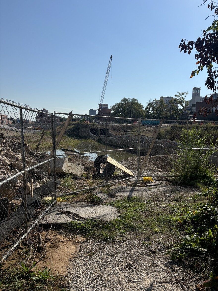 Ongoing construction near the Hotel of Terror, October 2025.