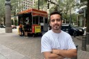 Wais Mayer is a manager of the Halal Food Cart at North Tryon and Trade Streets in uptown Charlotte.