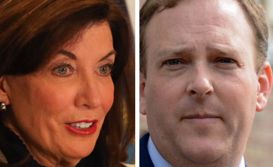  Gov. Kathy Hochul, left, and Rep. Lee Zeldin.