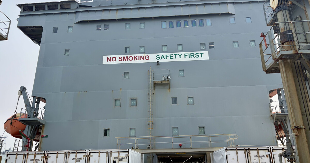 Two supply ships were awarded the Presidential Unit Citation for their work in the war with Iran