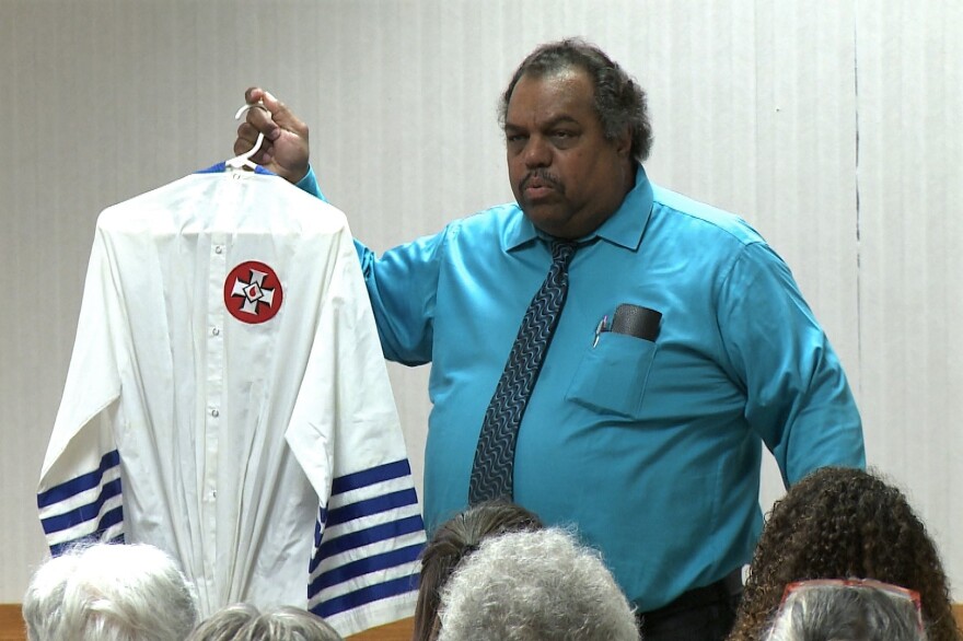 Davis formed relationships with hundreds of Klan members, with more than 200 members giving up their robes as a result of their friendship. (Alex Eady, WFIU/WTIU News)