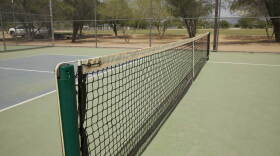 Udall Empty pickleball courts