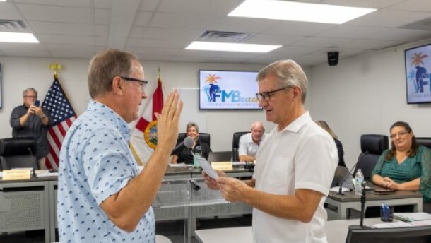 November 18, 2024, Jim Atterholt was sworn in to serve as vice mayor of Fort Myers Beach. Atterholt announced his retirement Friday.