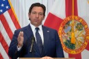 In this file photo, Gov. Ron DeSantis speaks during an August news conference in Tampa.