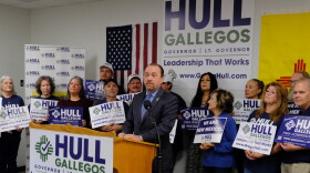Hull made the announcement at his campaign headquarters in Albuquerque