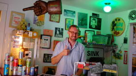 John Wilson poses for a photograph at the Low Cinema on Tuesday, Sept. 8, 2026, in the Ridgewood section of Queens borough of New York. (Jake Coyle/AP)