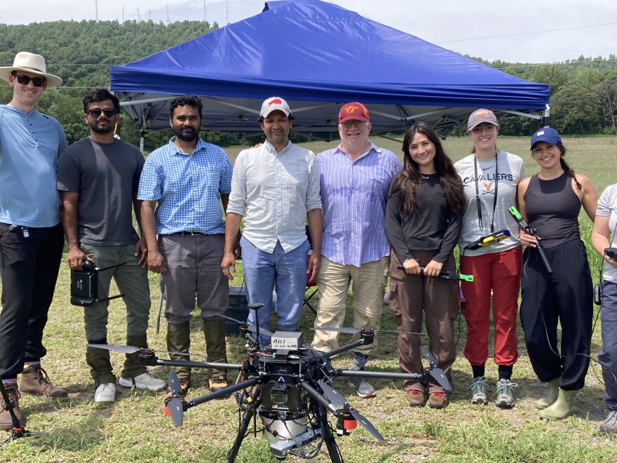 A team of scientists and students from UVA, NASA and the University of Buffalo are working on a high-tech system that could revolutionize farming.