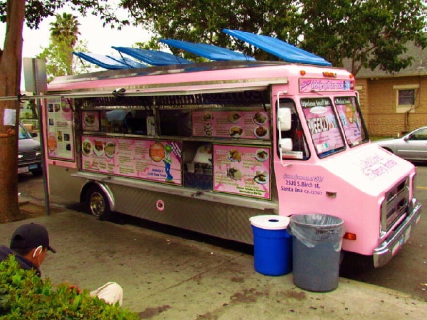 Alebrije's Grill, a taco truck that can be found roaming the streets of Santa Ana, Calif.