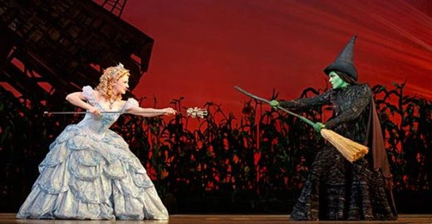 Elphaba and Glinda face off in Wicked