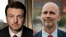 Marion County Prosecutor candidates from left to right: Republican Philip Foust and incumbent Democrat Ryan Mears.