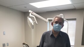 Wind River Cares CEO Richard Brannen in the clinic's dentist office.