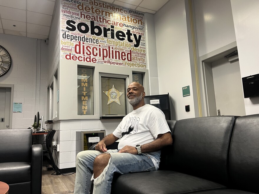 Gary Montgomery, 55, lives at the Sheriff’s House that supports formerly incarcerated individuals.