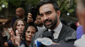 New York mayoral candidate Zohran Mamdani speaks at a rally in New York in this Aug. 20, 2025, file photo.