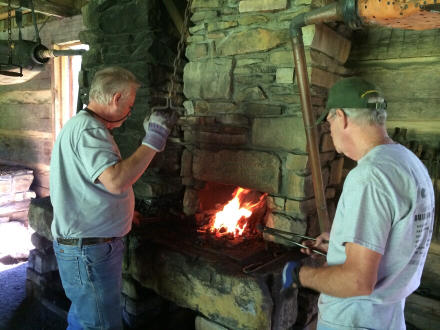 Jim Hays and Ed Harris team up to practice what they've learned.