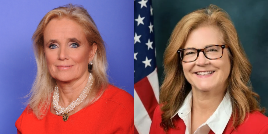 U.S. Rep. Debbie Dingell (left) and her challenger for the 6th Congressional District, Heather Smiley.