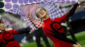 Morton High School performs during the Bands of America Super Regional on Friday, Oct. 25, 2024, at The Dome at America’s Center in downtown St. Louis.