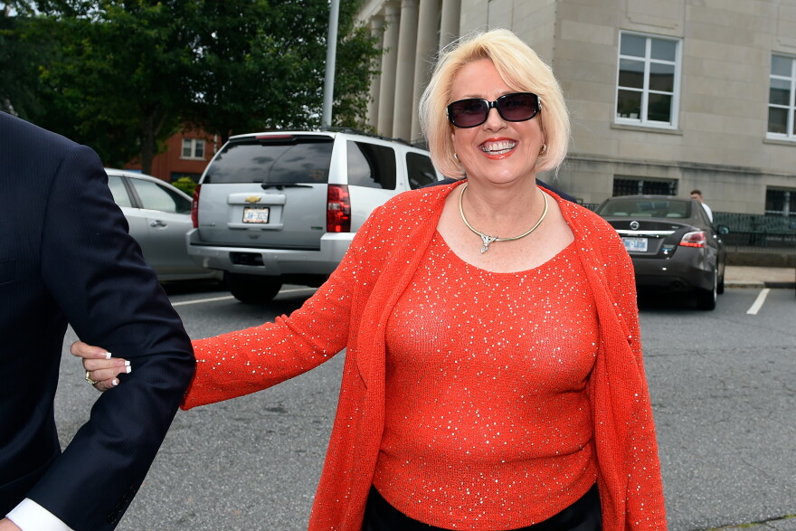 FILE - Brooke Covington, a member of the Word of Faith Fellowship church in Spindle, N.C., leaves a hearing at Rutherford County Courthouse in Rutherfordton, N.C., May 19, 2017.