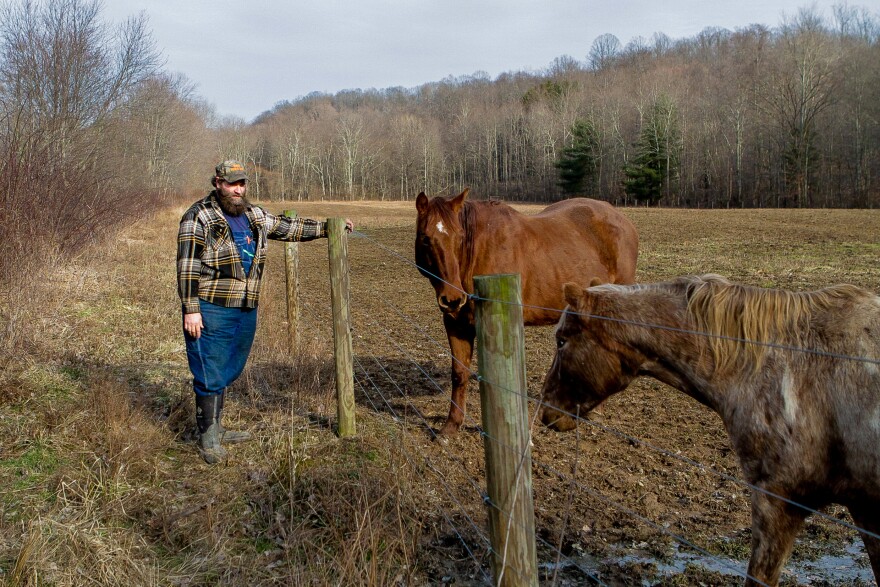 Jeff Ivers owns 43 acres of land in Perry County, surrounded by Perry State Forest. A mining company proposed building a 545-acre strip mine over the forest. [Paige Pfleger / WOSU]