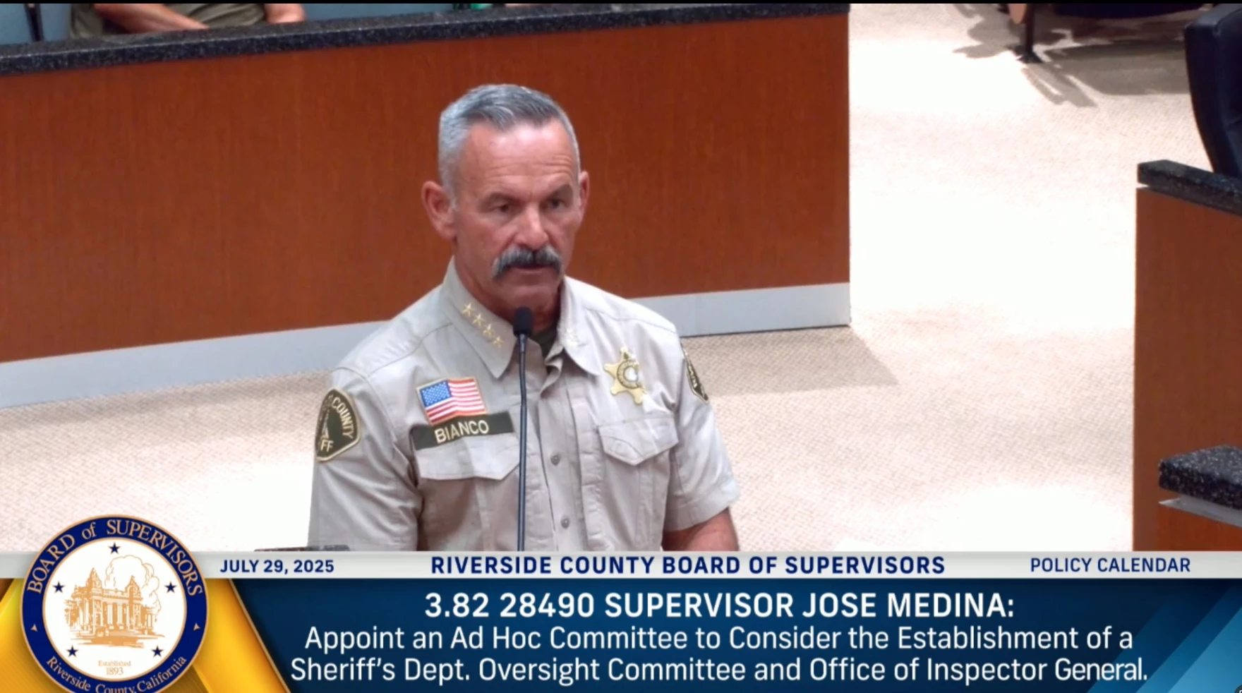 Bill to split Riverside County sheriff, coroner offices clears key hurdle