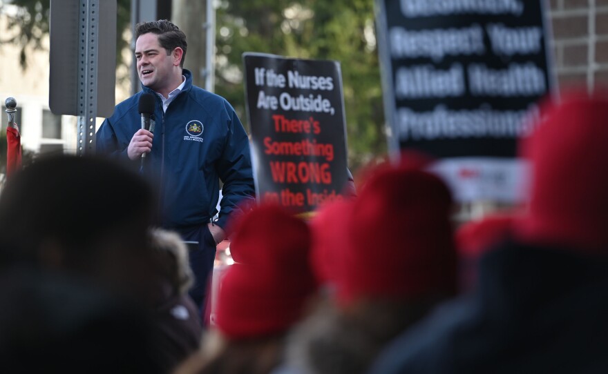 State Rep. Kyle Mullins (PA-112) joined the rally to show support, as well as State Senator Marty Flynn and U.S. Congressman Matt Cartwright.
