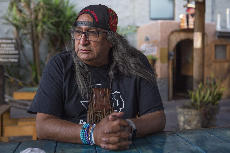 Juan Mancias of the Carrizo Comecrudo tribe.