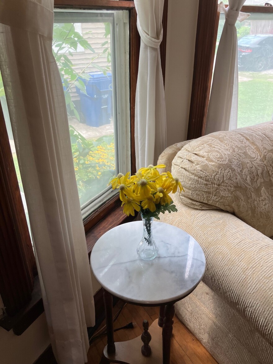 A view from the Bix family home living room, 1934 Grand Ave., Davenport.