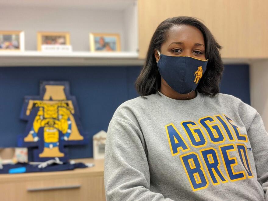 North Carolina A&T State University student body president Brenda Caldwell says she wanted to attend an HBCU because of the "familial culture" and she thinks that culture is helping her university weather the pandemic.