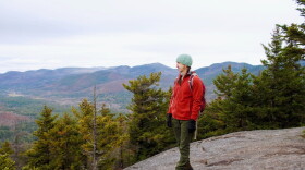 Robbi Mecus, who served as a NYSDEC Forest Ranger for 25 years, hiking in the High Peaks in 2020.