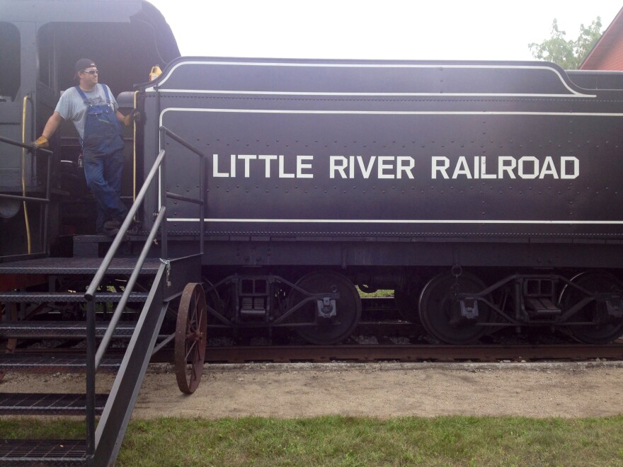 A volunteer engineer at the Little River Railroad